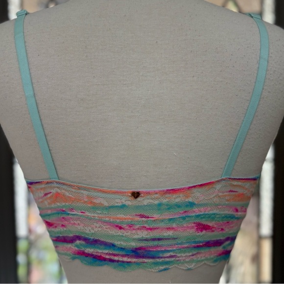 PINK Victoria’s Secret Multi Colored Laced Bralette - Picture 3 of 8